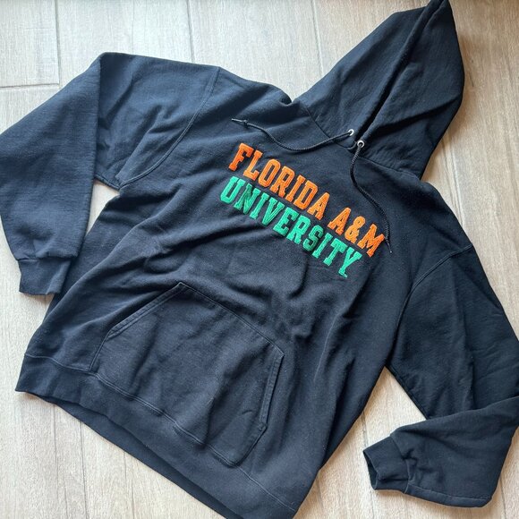 Champion Black Florida A&M University Embroidered Hoodie | Men’s XL - Picture 1 of 6